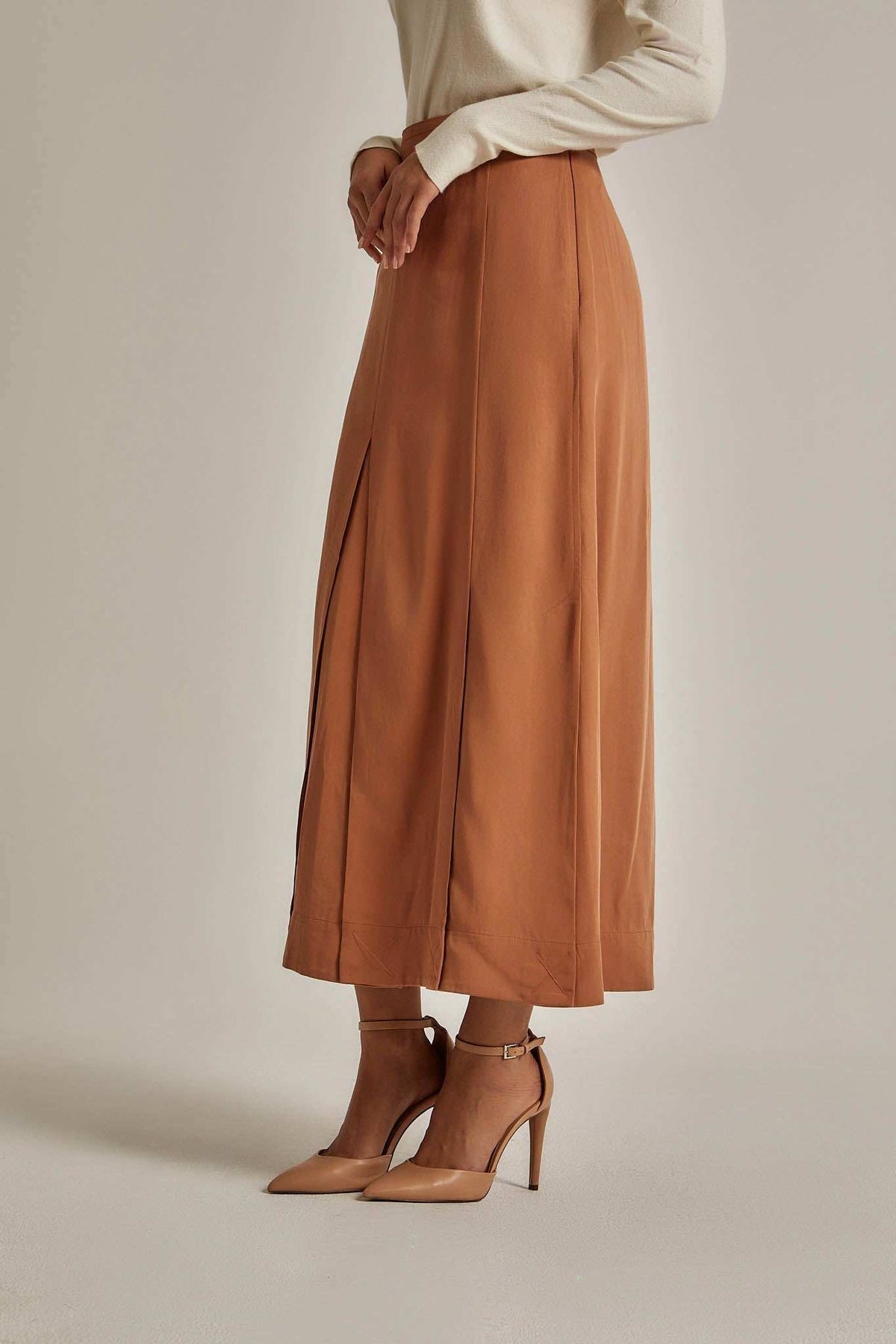 Women Regular Fit Skirt - Brown