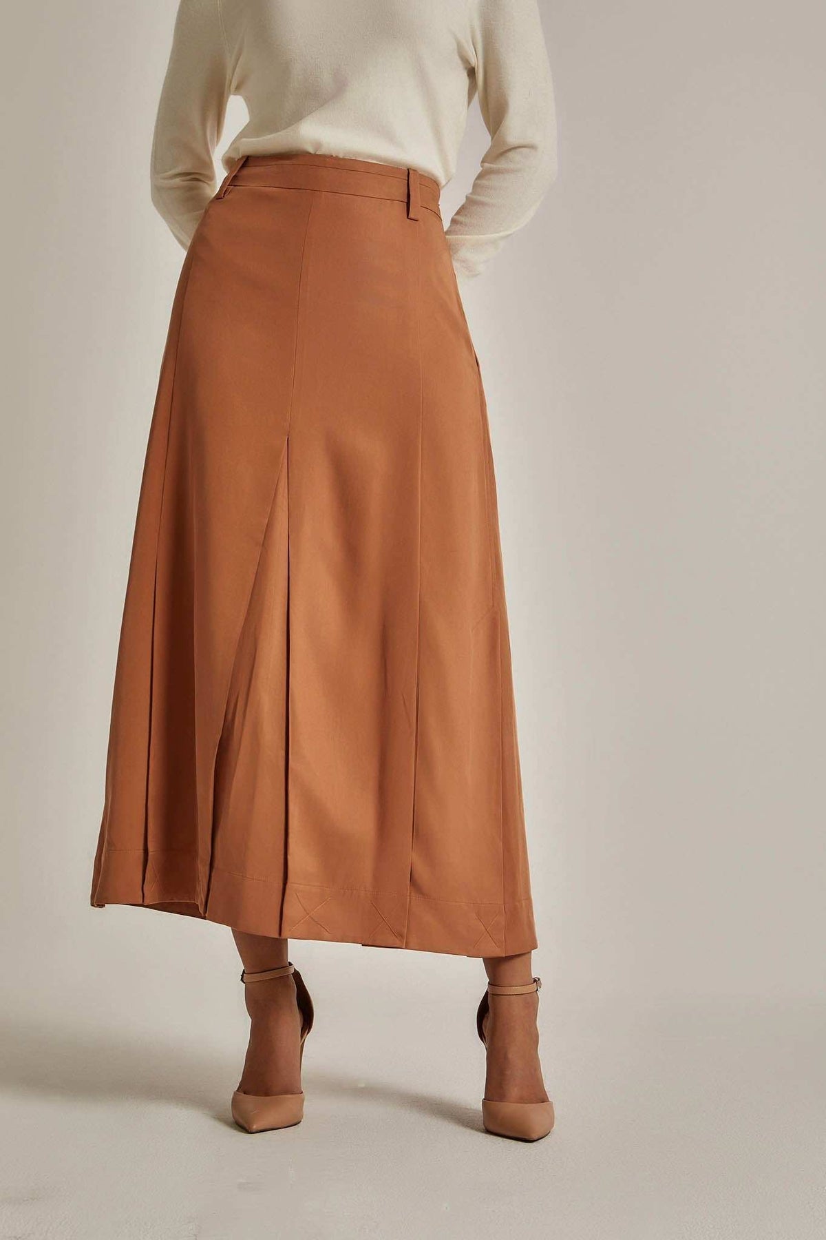 Women Regular Fit Skirt - Brown