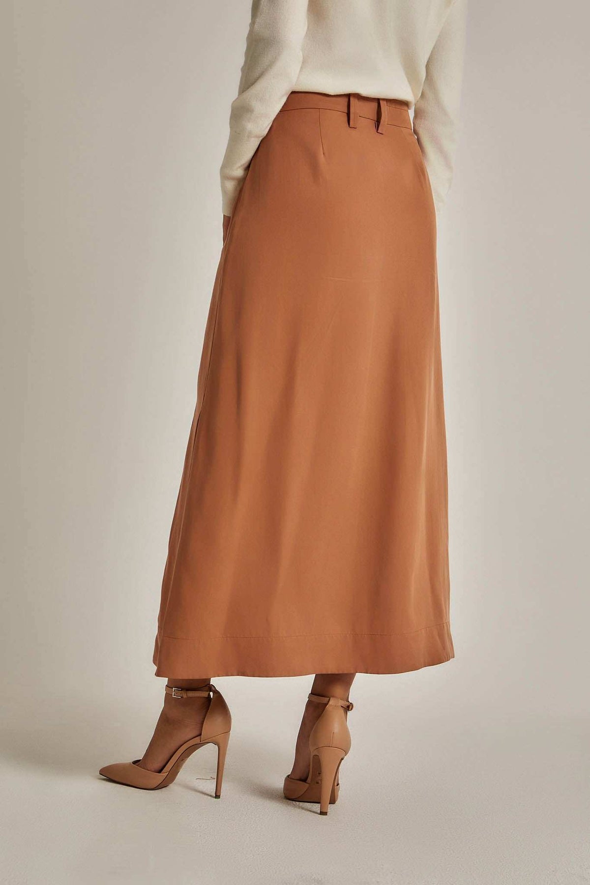 Women Regular Fit Skirt - Brown