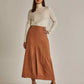 Women Regular Fit Skirt - Brown