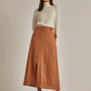 Women Regular Fit Skirt - Brown