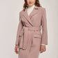 Women Regular Fit Coat - Pink
