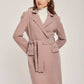 Women Regular Fit Coat - Pink