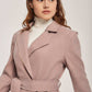 Women Regular Fit Coat - Pink