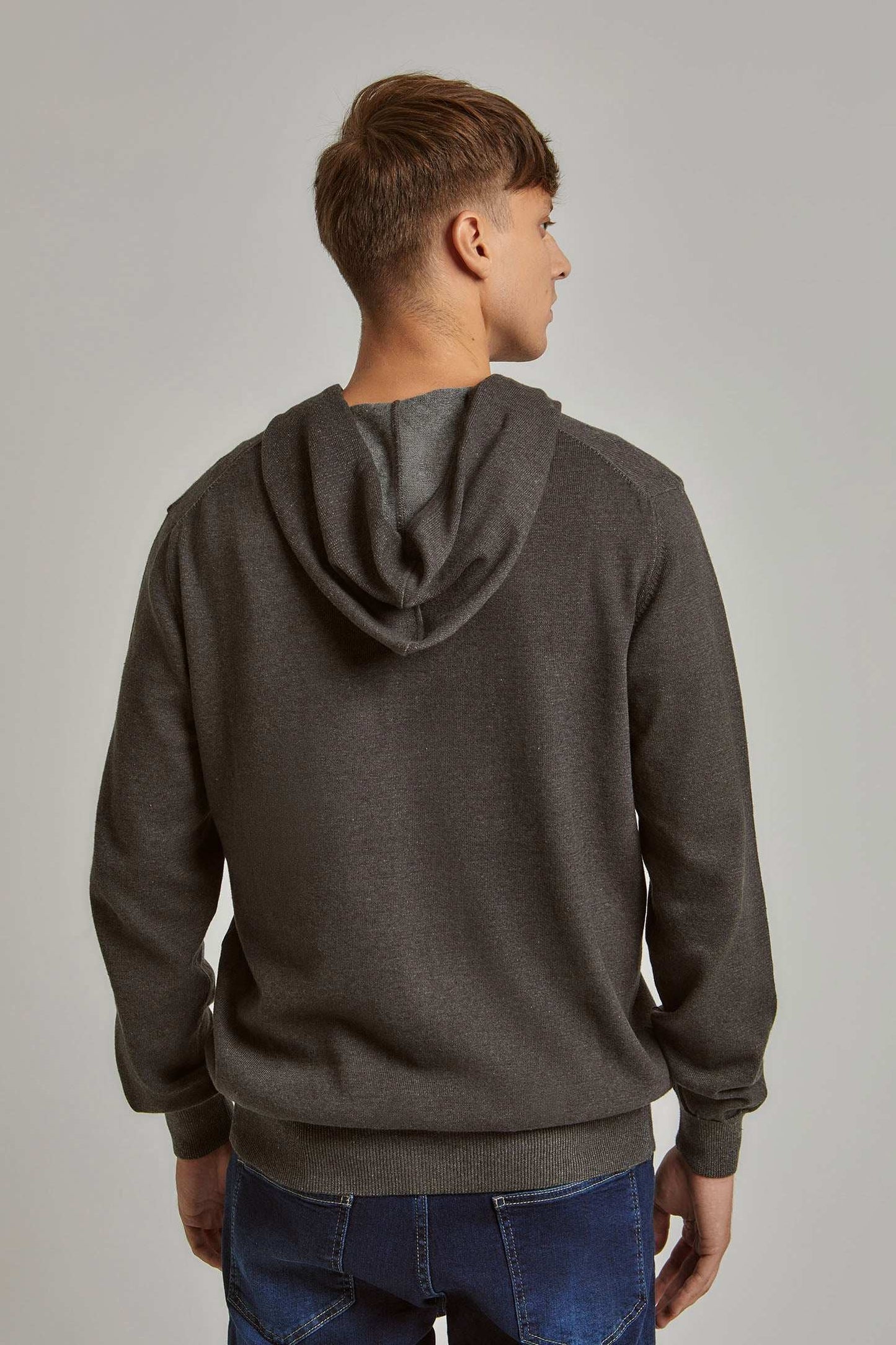 Men Regular Fit Cardigan - Grey