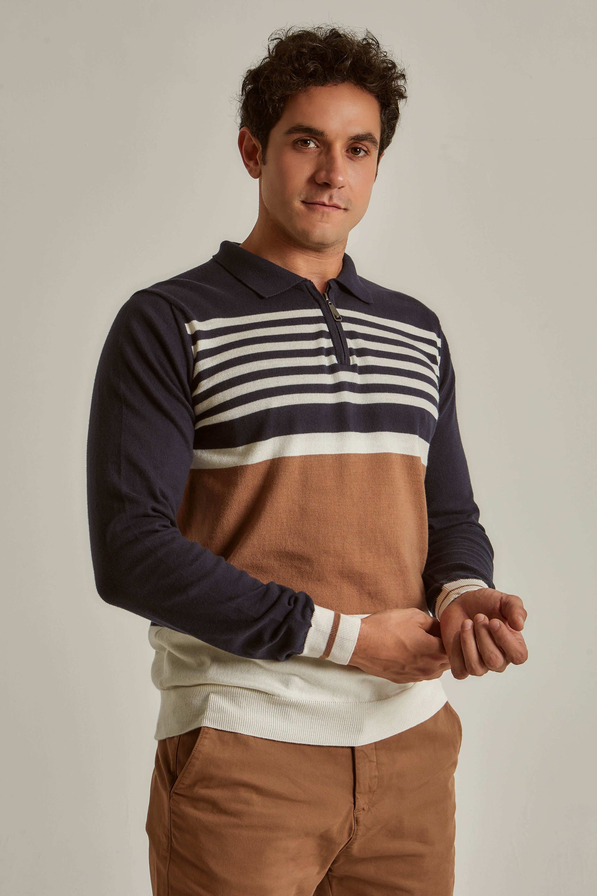 Men Regular Fit Pullover - Multicolorcolor