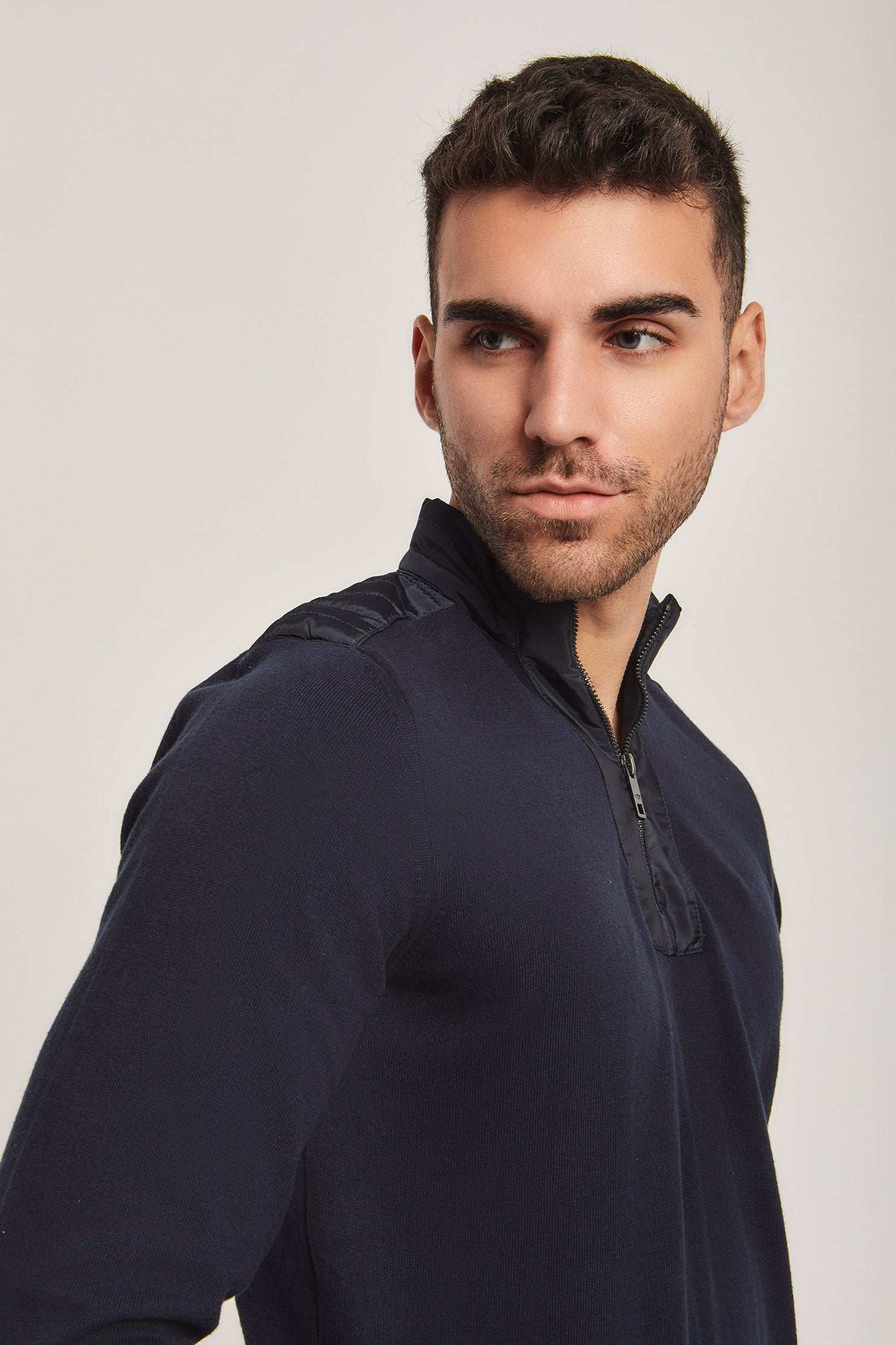 Men Regular Fit Pullover - Navy