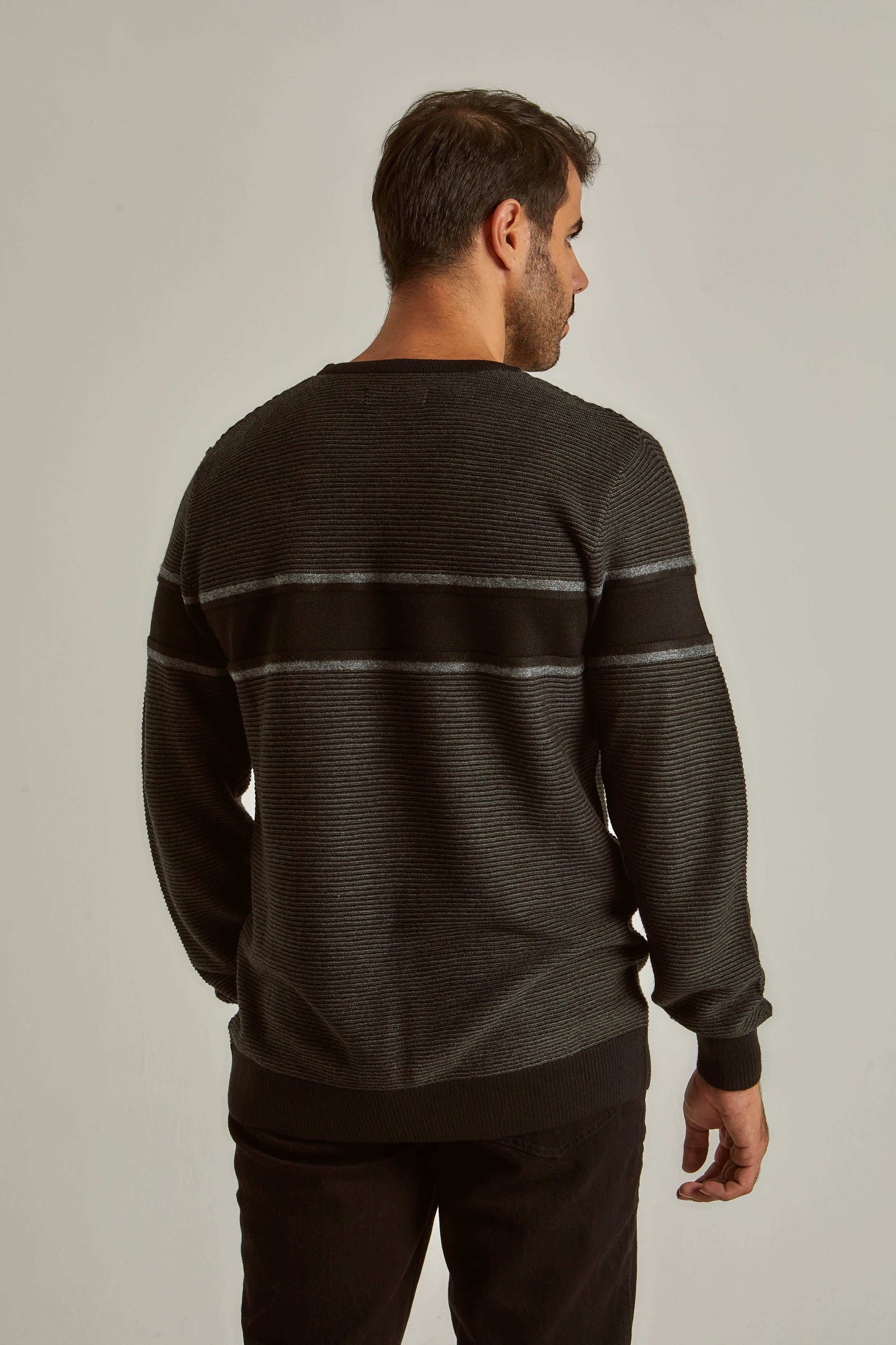 Men Regular Fit Pullover - Black