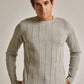 Men Regular Fit Pullover -Grey
