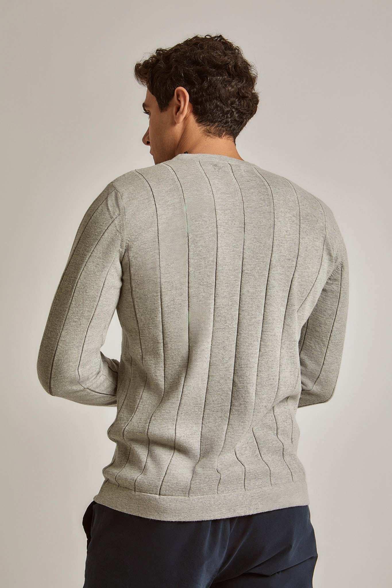 Men Regular Fit Pullover -Grey