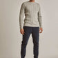 Men Regular Fit Pullover -Grey