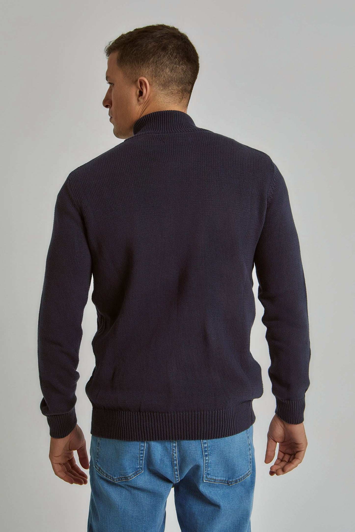 Men Regular Fit Cardigan - Blue