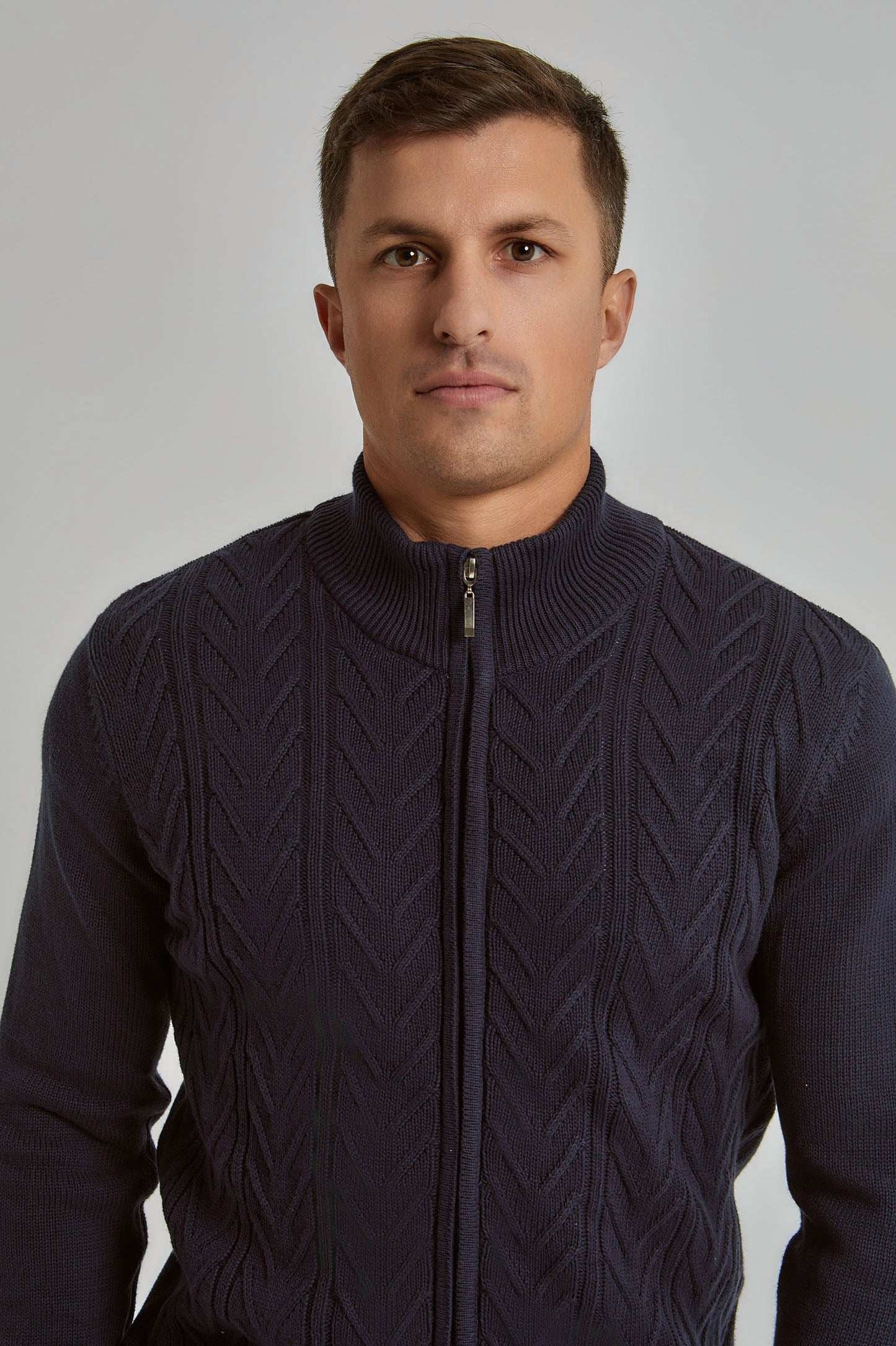 Men Regular Fit Cardigan - Blue