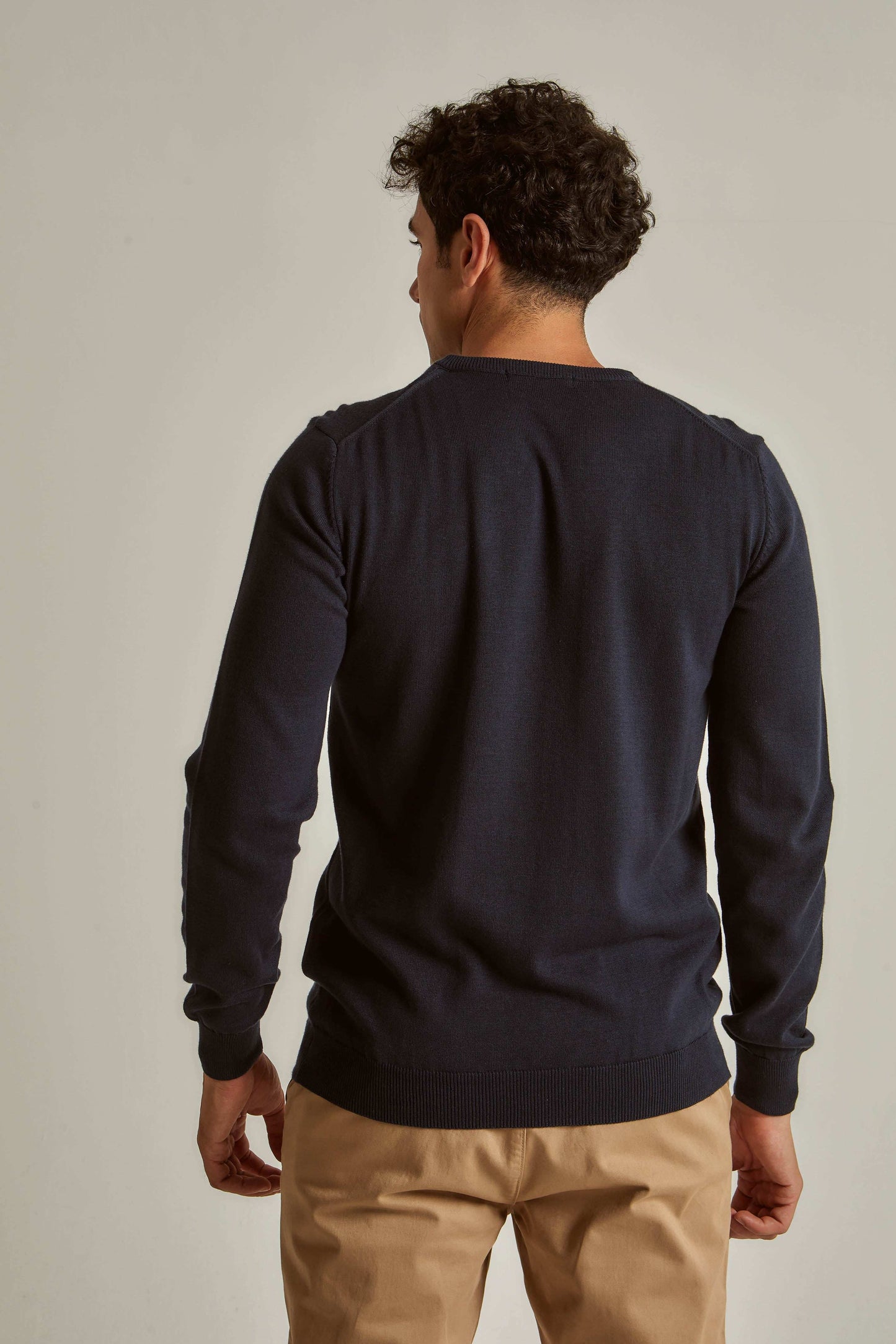 Men Regular Fit Pullover - Navy Dark Blue