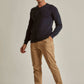 Men Regular Fit Pullover - Navy Dark Blue