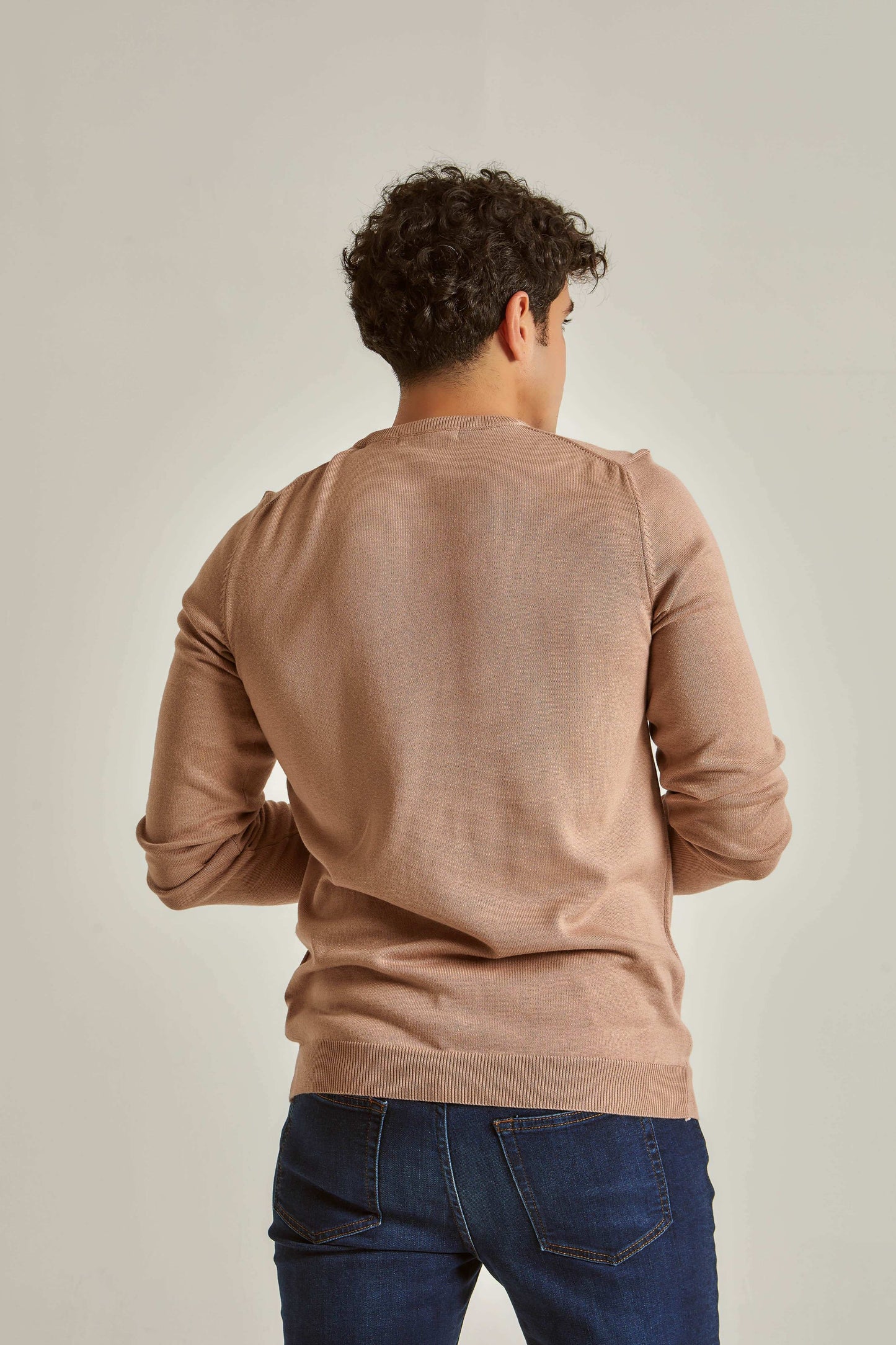 Men Regular Fit Pullover - Beige