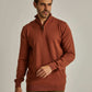 Men Regular Fit Pullover - Brown