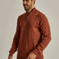 Men Regular Fit Pullover - Brown