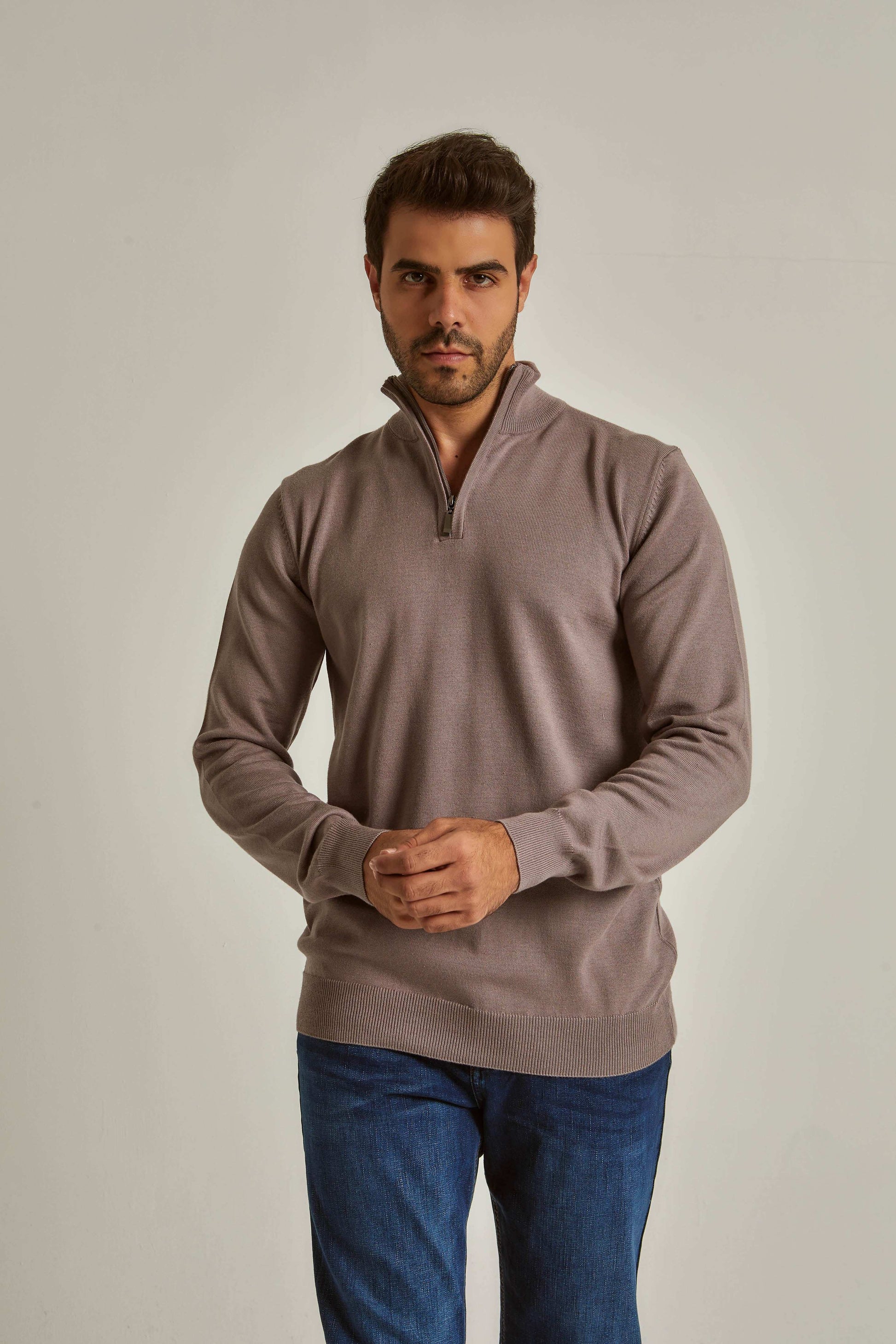 Men Regular Fit Pullover - Light Purple