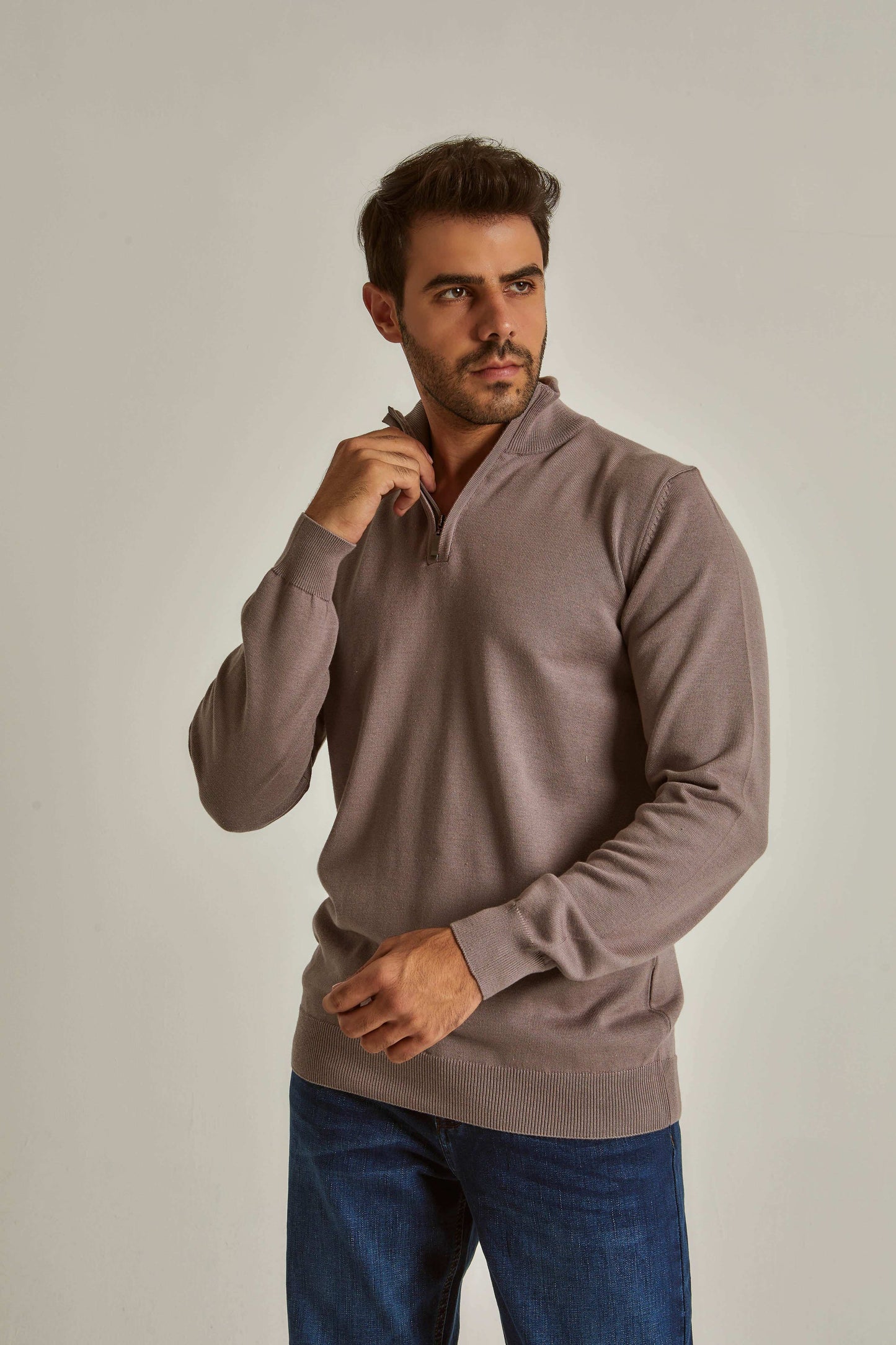 Men Regular Fit Pullover - Light Purple