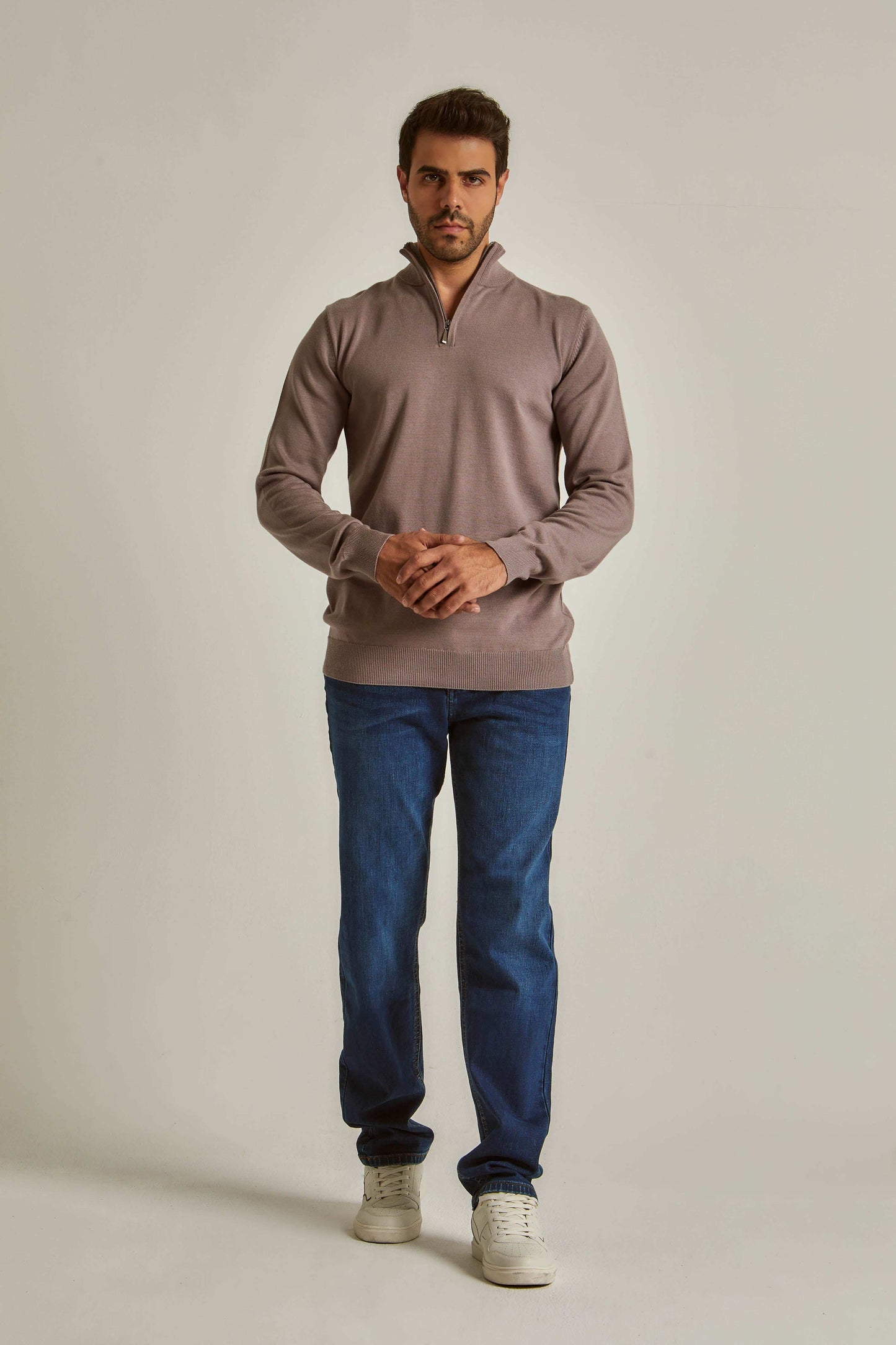 Men Regular Fit Pullover - Light Purple