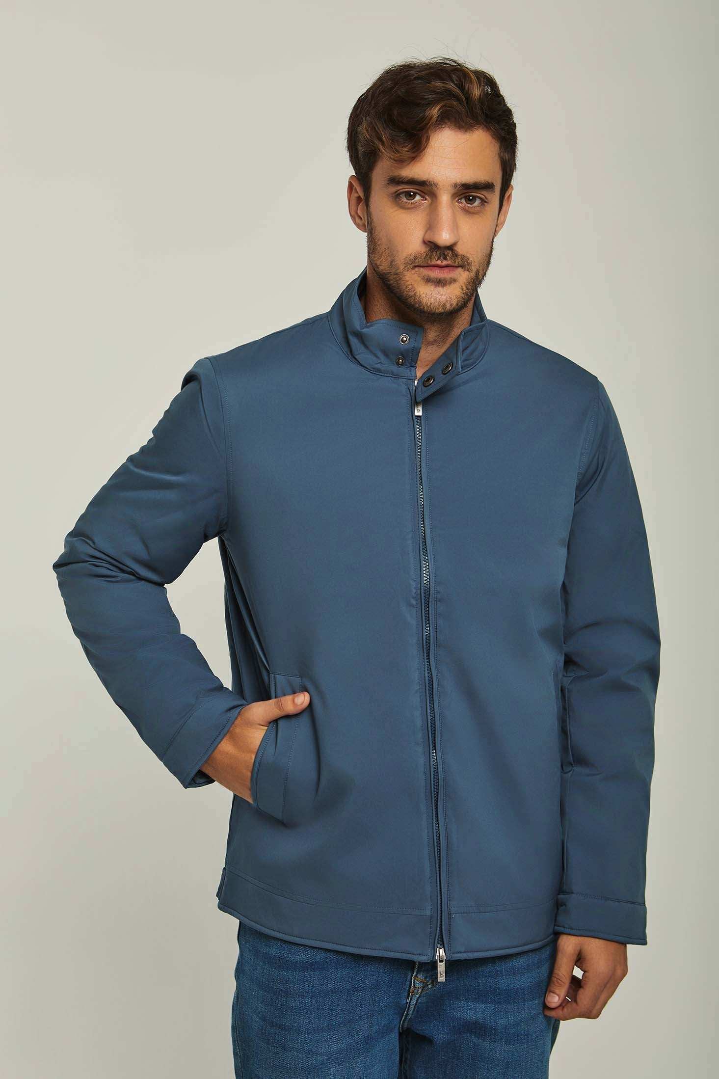 Men Regular Fit Jacket - Blue