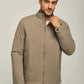 Men Regular Fit Jacket - Brown