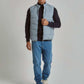 Men Regular Fit Vest - Blue