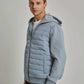 Men Regular Fit Sweat Jacket - Grey