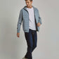 Men Regular Fit Sweat Jacket - Grey