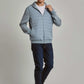 Men Regular Fit Sweat Jacket - Grey