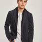 Men Regular Fit Blazer - Navy