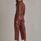 Women Regular Fit Jumpsuit - Brown