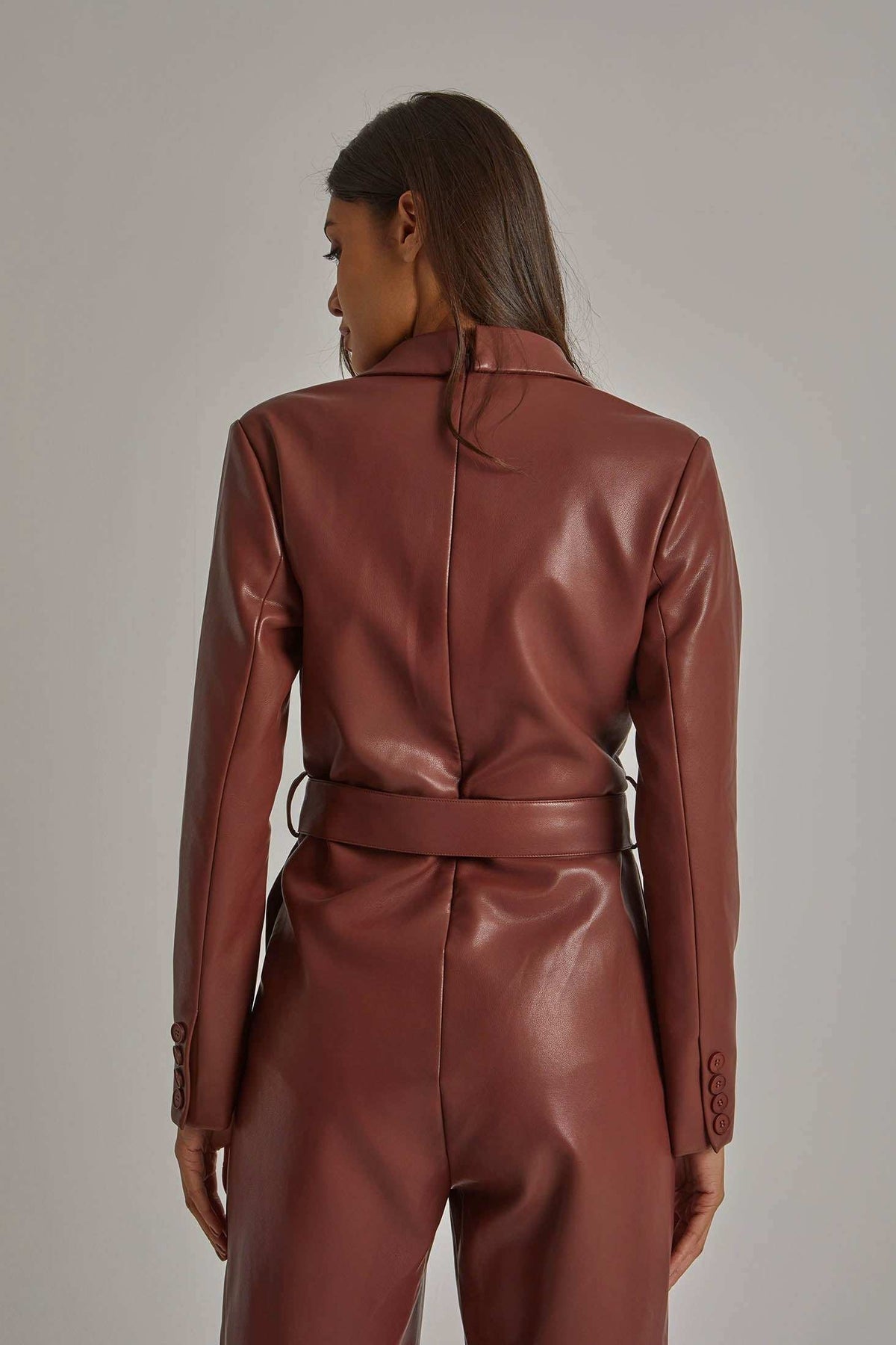 Women Regular Fit Jumpsuit - Brown