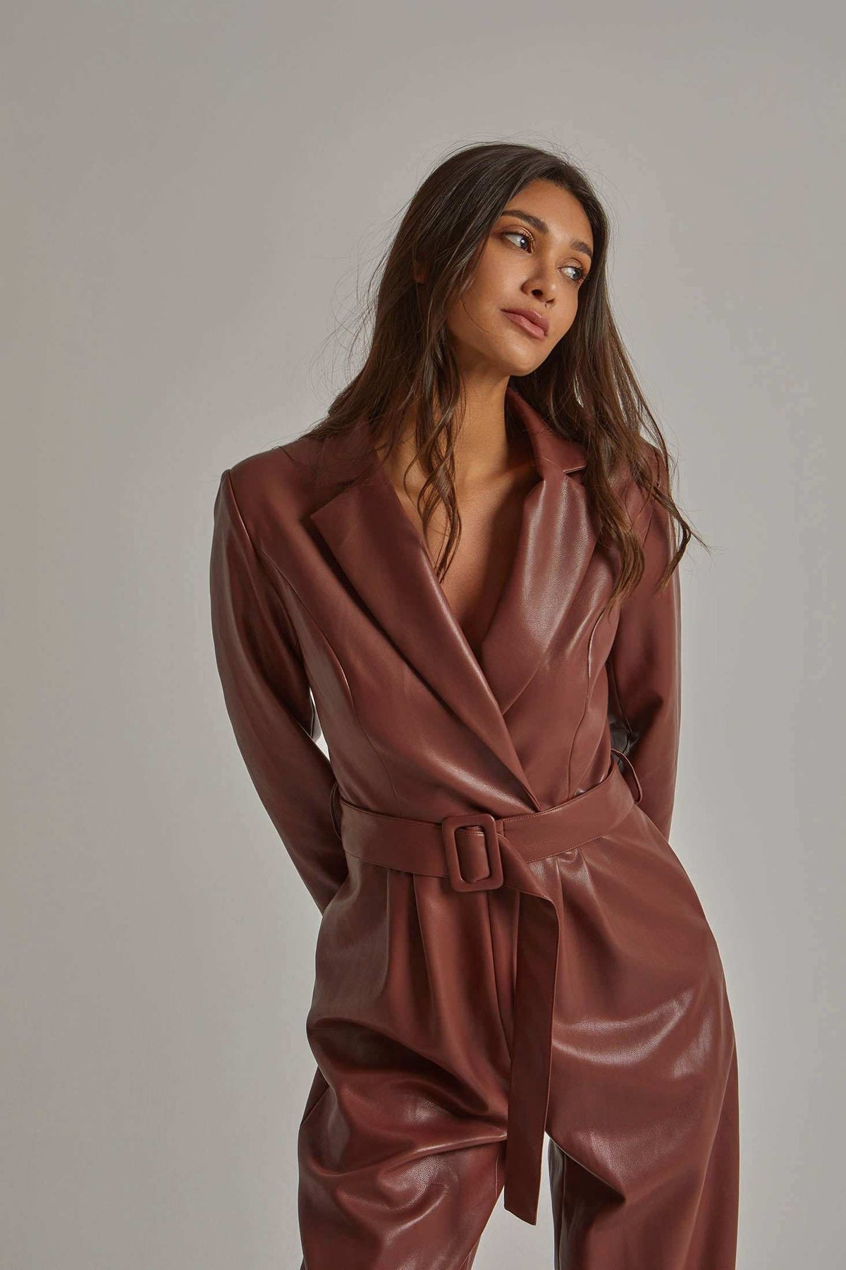 Women Regular Fit Jumpsuit - Brown