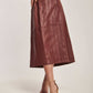 Women Regular Fit Skirt - Brown