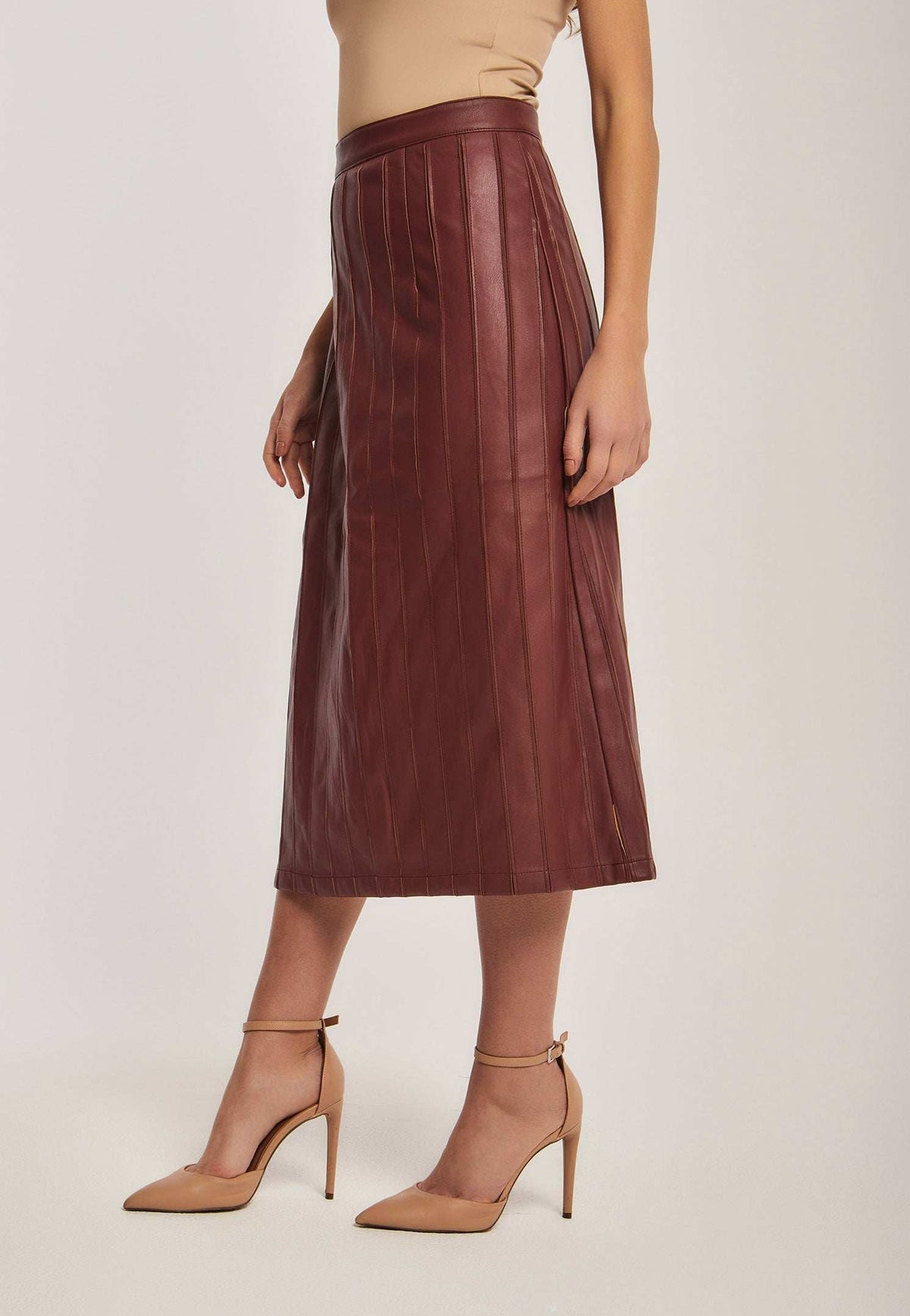 Women Regular Fit Skirt - Brown