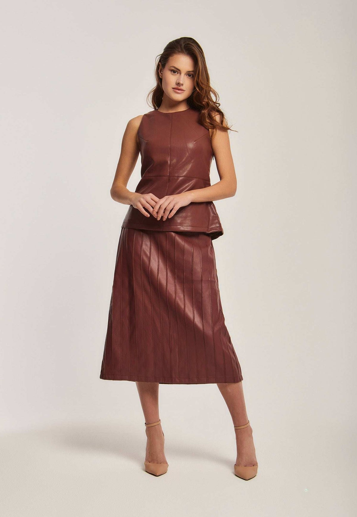 Women Regular Fit Skirt - Brown