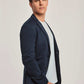 Men Slim Fit Blazer - Dark Blue