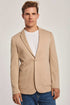 Men Slim Fit Blazer - White Beige