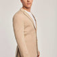 Men Slim Fit Blazer - White Beige
