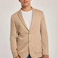Men Slim Fit Blazer - White Beige