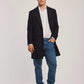 Men Slim Fit Coat - Dark Navy