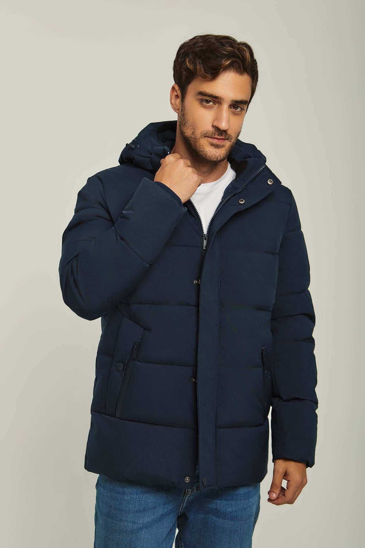 Men Regular Fit Jacket - Navy Dark Blue