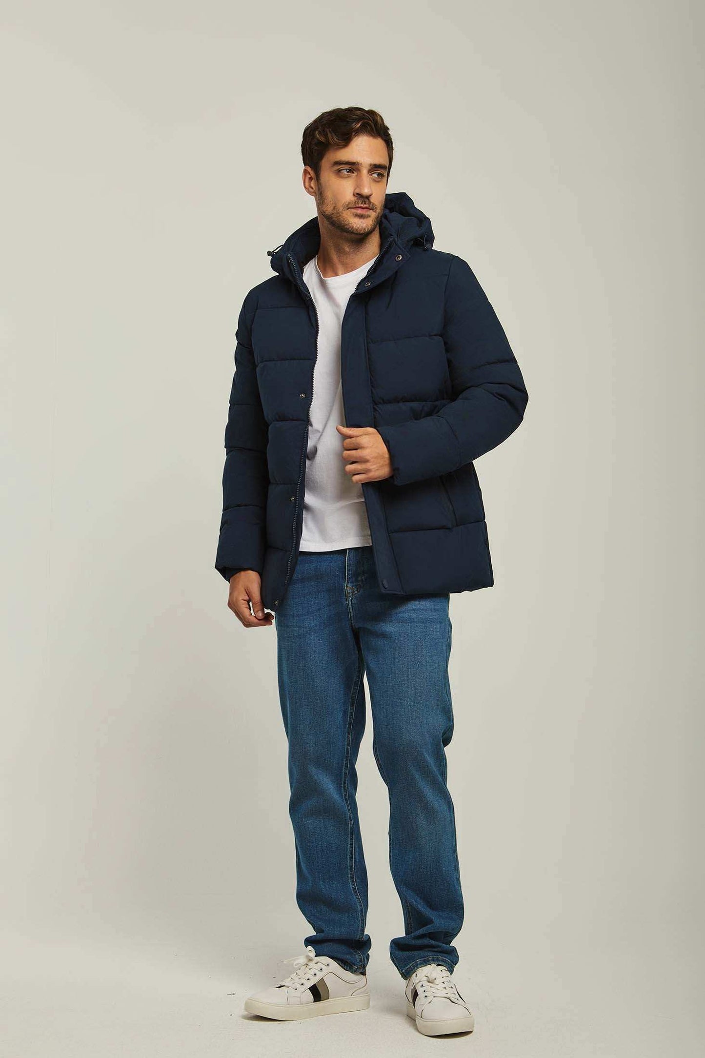 Men Regular Fit Jacket - Navy Dark Blue