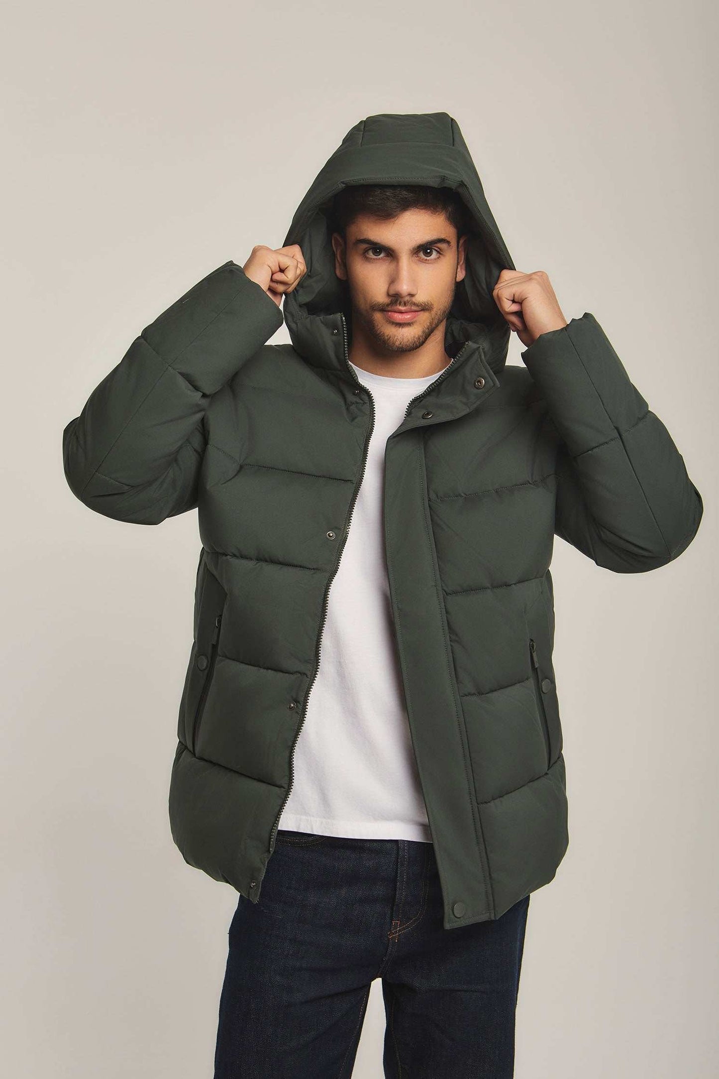 Men Regular Fit Jacket - Ivy Green