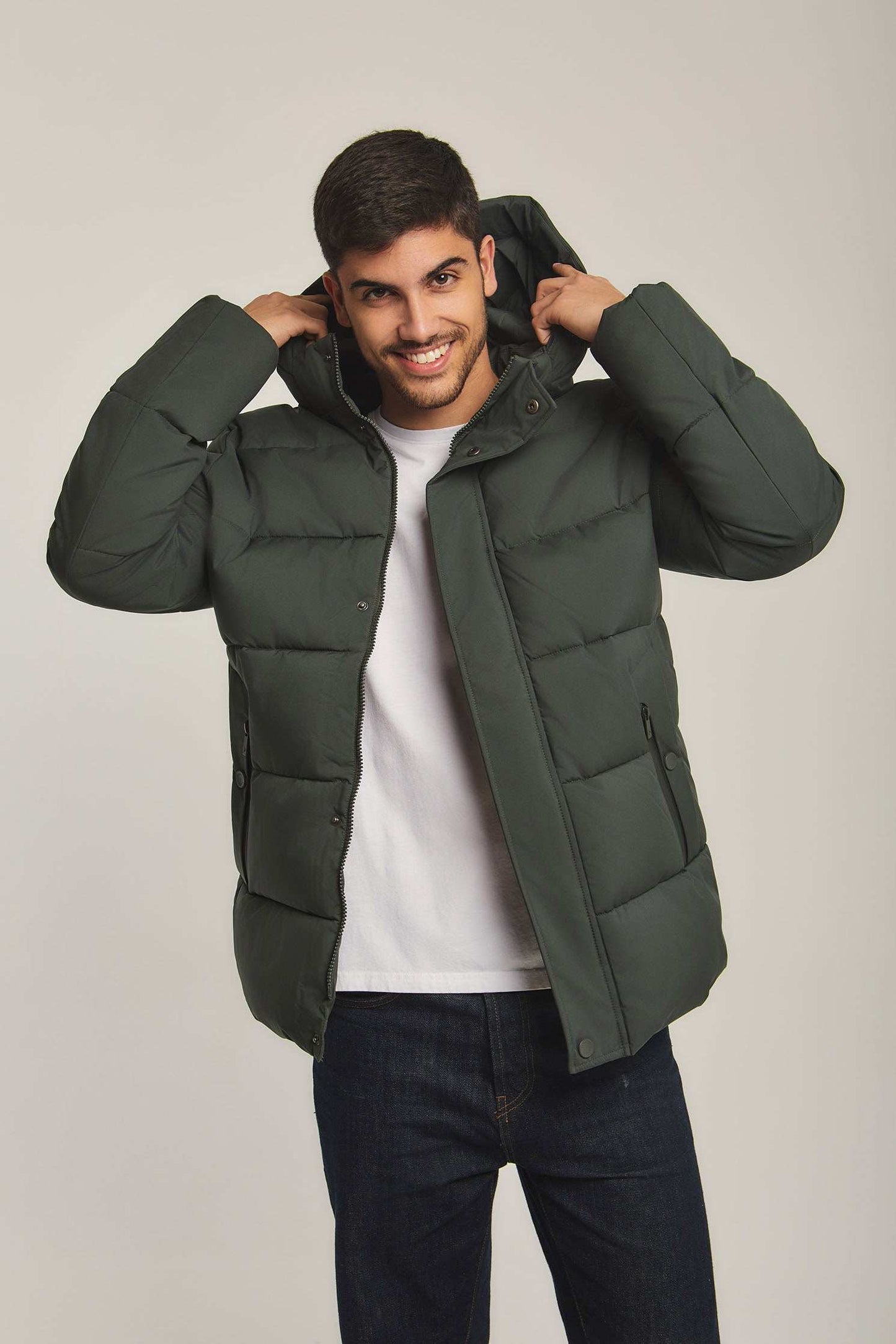Men Regular Fit Jacket - Ivy Green