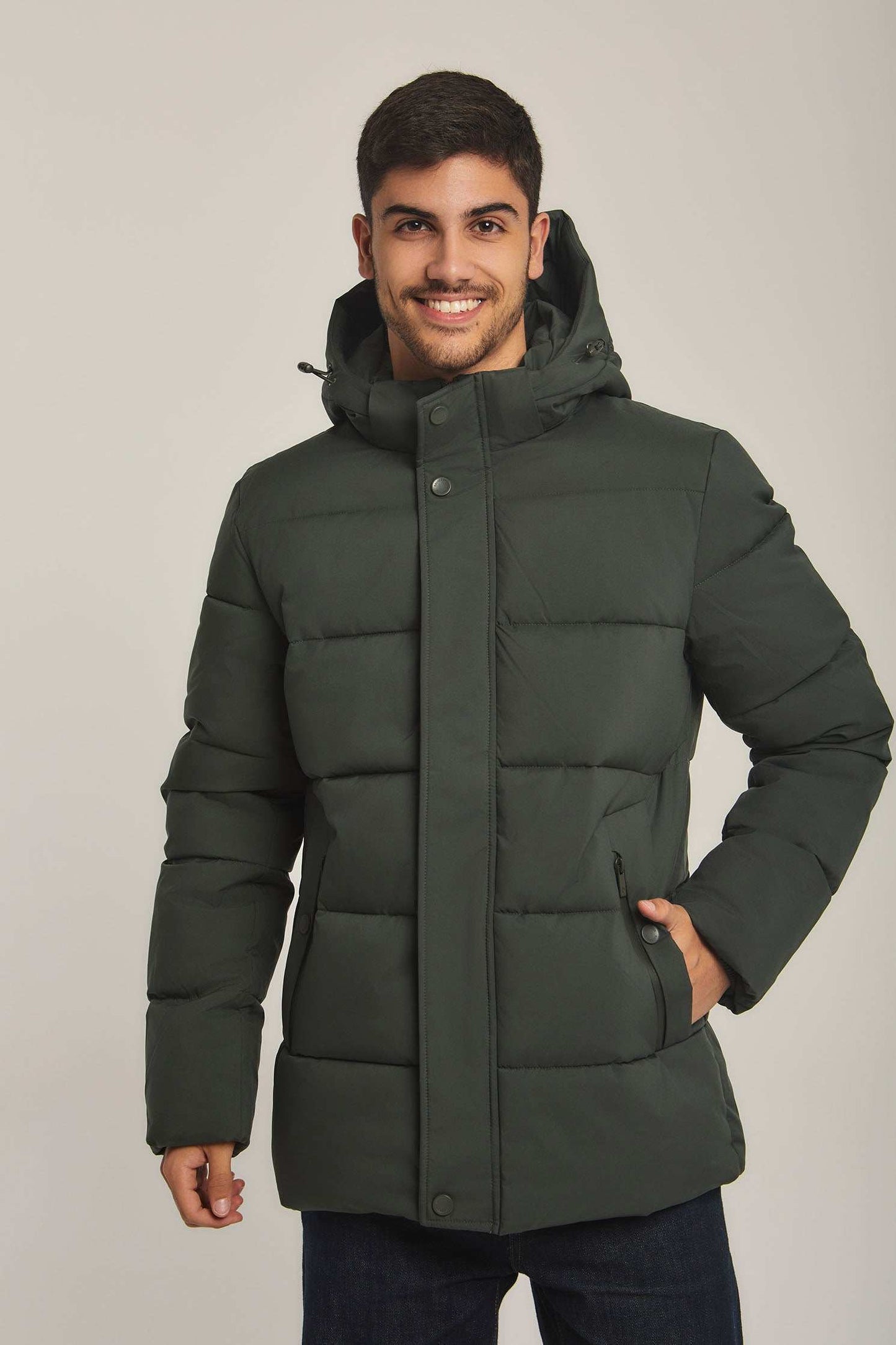 Men Regular Fit Jacket - Ivy Green
