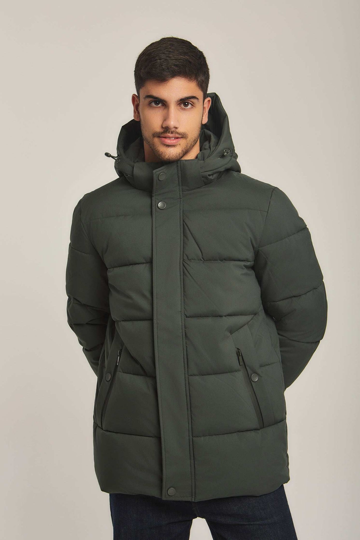 Men Regular Fit Jacket - Ivy Green