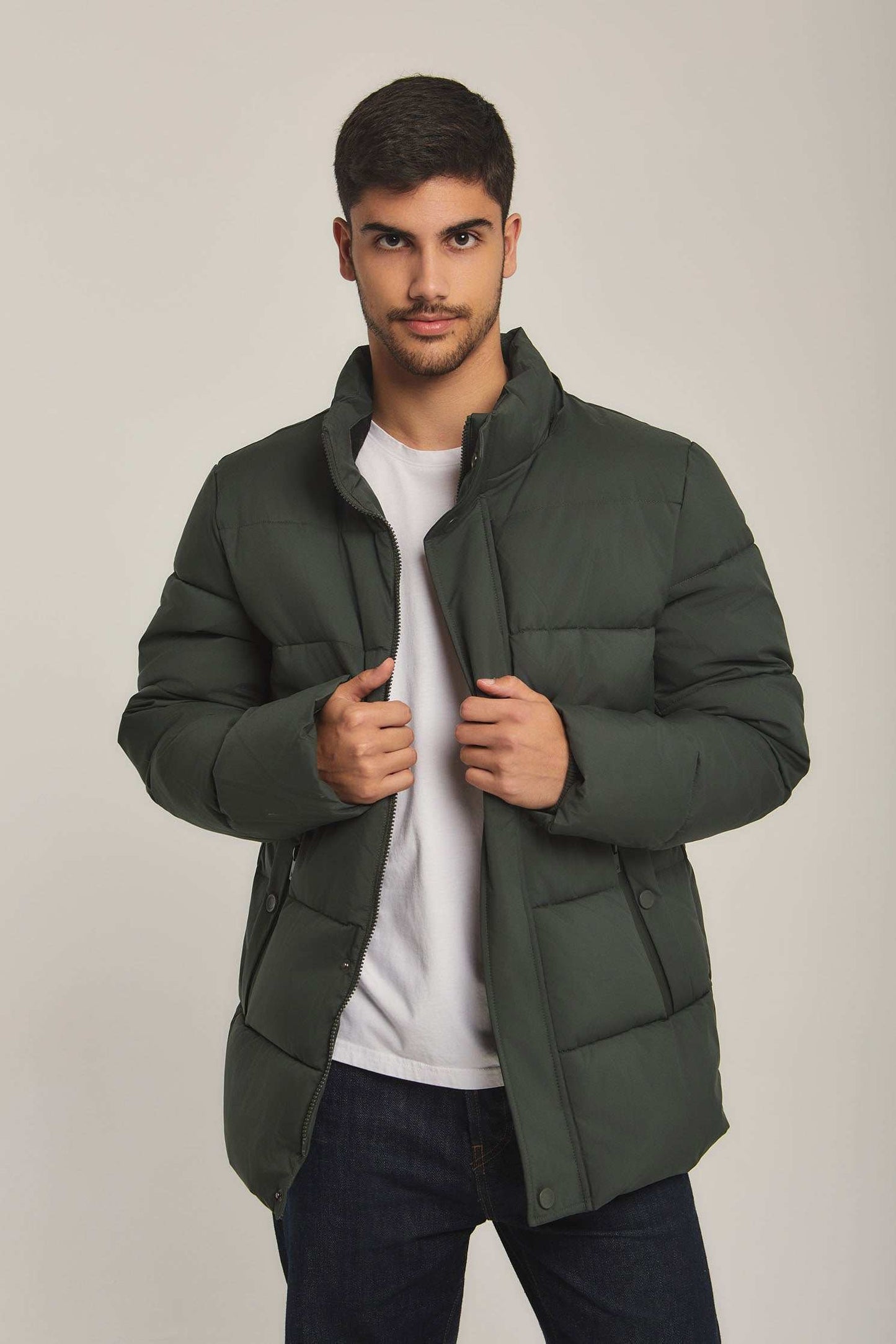 Men Regular Fit Jacket - Ivy Green